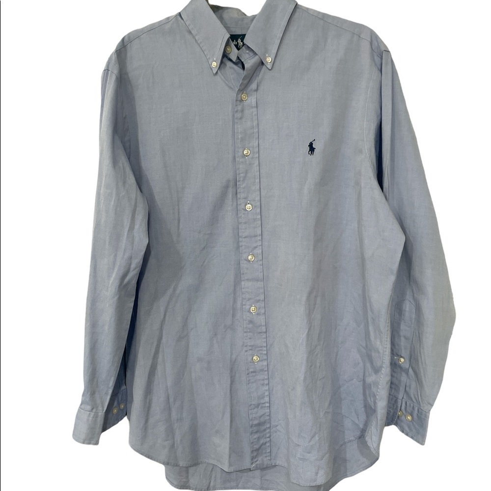 Ralph Lauren 16 32/33 (Large) Classic Fit Blue Button Down
